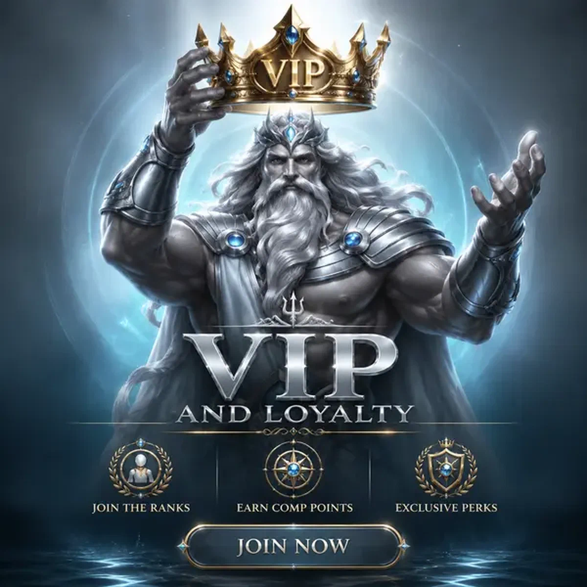 Tidekeeper présentant une couronne VIP aux joueurs fidèles du casino Winaura dans un programme exclusif